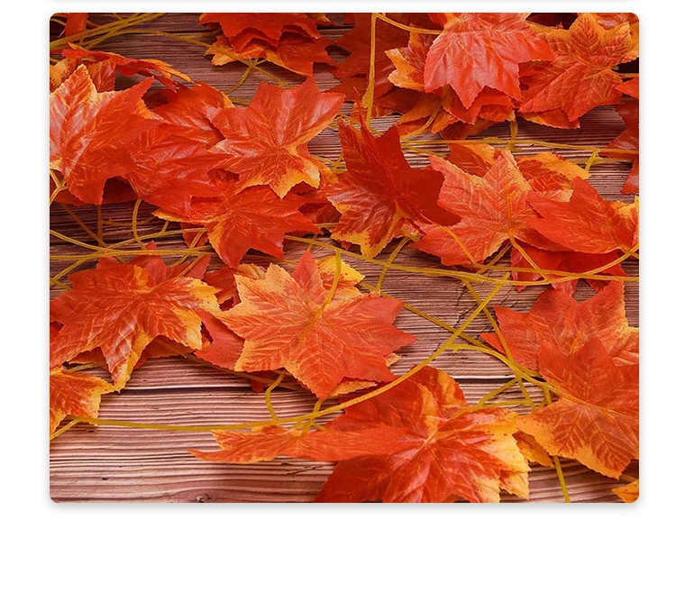 Inunion Artificial Maple Leaf Plants Vine Hanging Garland Flowers Leaves Home Garden Wedding Wall Decor Artificial Vine