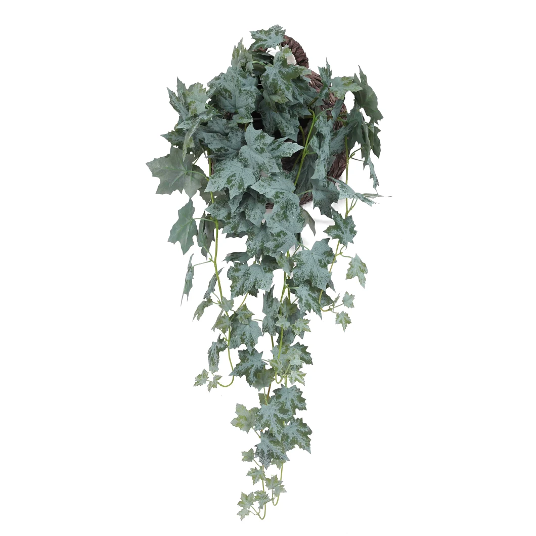 Faux Autumn Maple Leaves 130cm Artificial Maple Hanging Plants