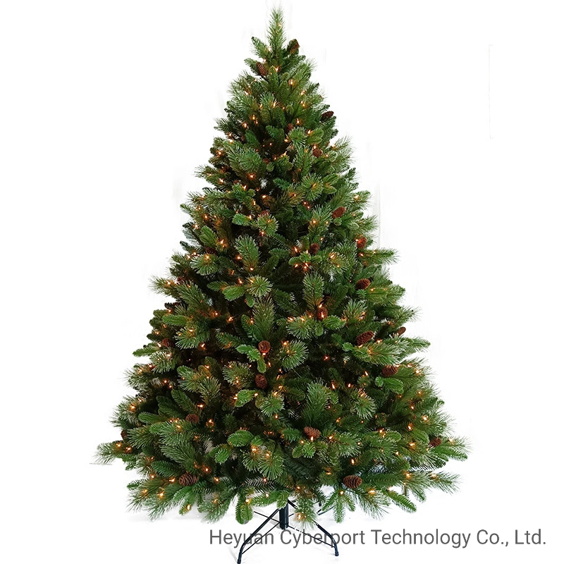 Superior Gaint 6.5FT/7f/7.5 FT Pre-Lit Artificial Automatic Green Rich Christmas Tree with Clear Lights for Outdoor&Home Decoration