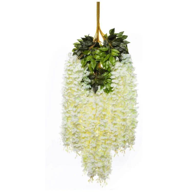 Hanging Garland Silk Wedding Decoration Wisteria of Vine Artificial Flower Vine Garland