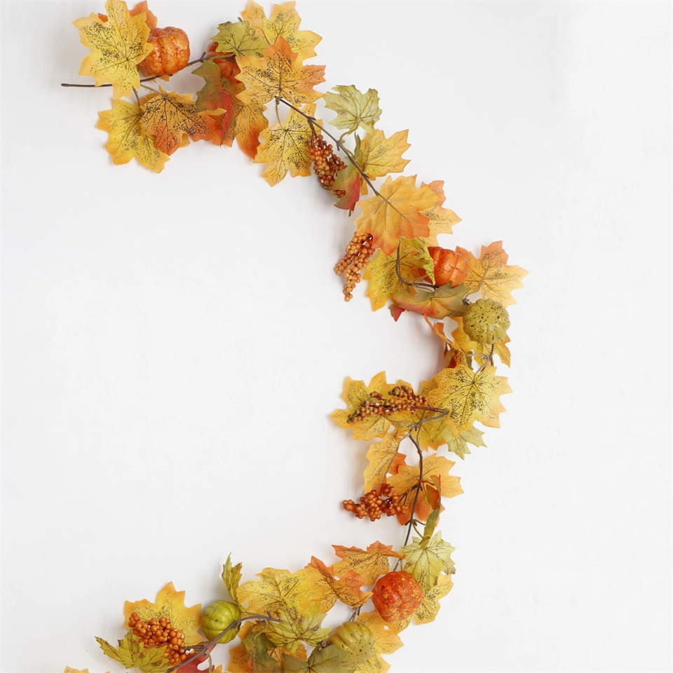 Artificial Berry Pumpkin Maple Leaf Long Vine Thanksgiving Harvest Long Vine Wedding Long Vine