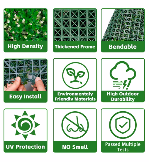 인공 잔디 벽 패널, 플라스틱 녹색 식물 벽 잔디, 인공 잔디 벽 배경